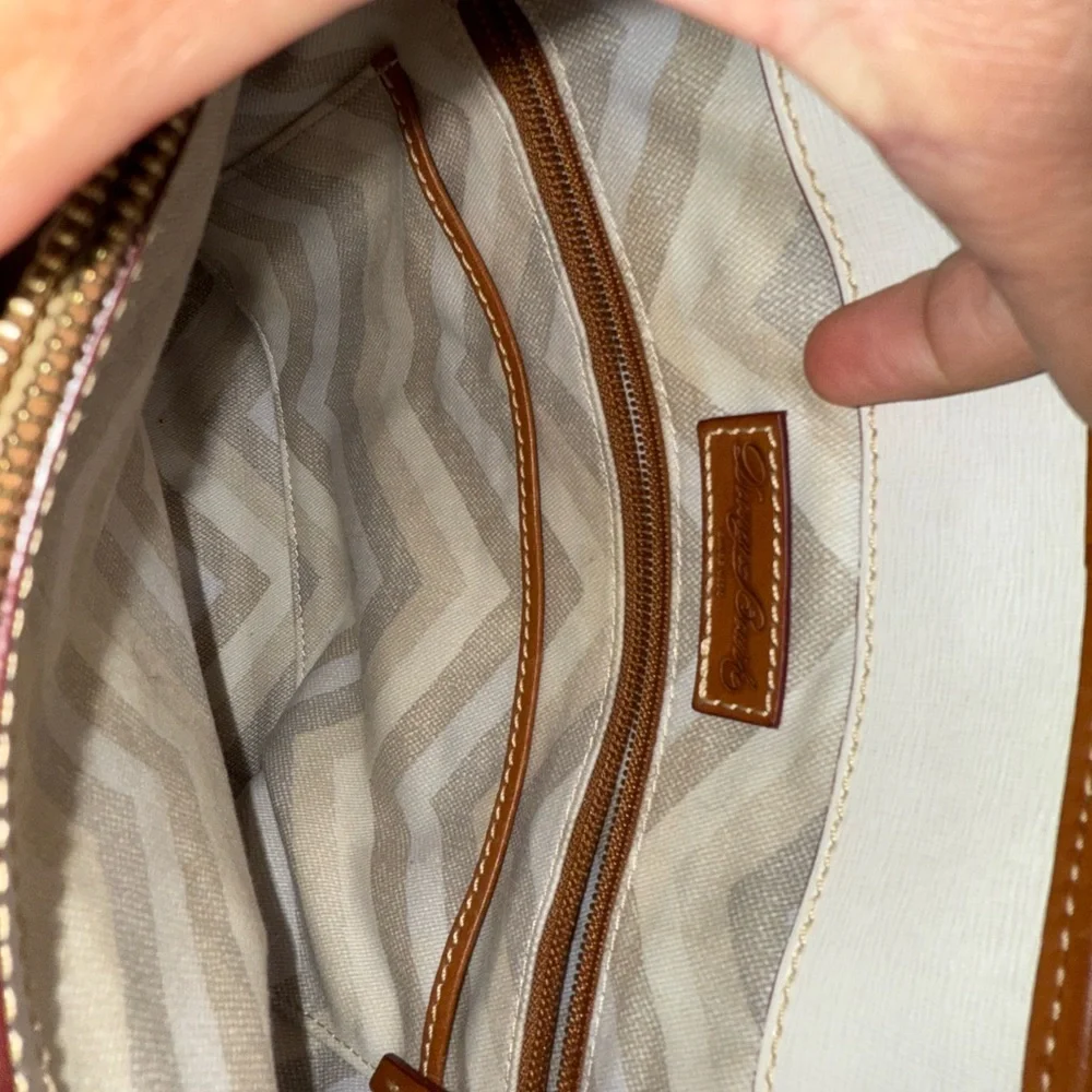 Browngray Dooney And Bourke Shelby Shopper Tote with dust bag and clip on wallet - Picture 8 of 14